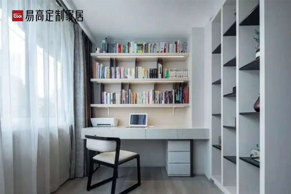 居家辦公區怎么設計？書房定制有哪些款式？